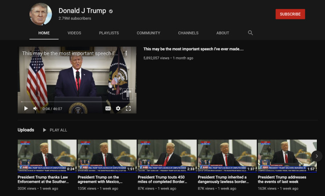 YouTube extends Trump’s suspension ahead of inauguration day